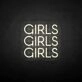 'Girls Girls Girls' neon sign