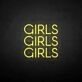 'Girls Girls Girls' neon sign