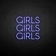 'Girls Girls Girls' neon sign