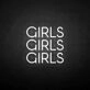 'Girls Girls Girls' neon sign