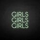 'Girls Girls Girls' neon sign