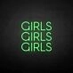 'Girls Girls Girls' neon sign