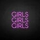 'Girls Girls Girls' neon sign