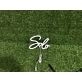 Bring a glow to weddings, bars, and birthdays with Personalize Custom Solo LED Neon Sign.