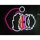 Brighten Your Festive Decor: Santa With Glasses Christmas LED Neon Sign for Home, Office, and Holiday Celebrations