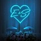 Customized Initials Heart Neon Sign