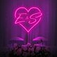 Customized Initials Heart Neon Sign