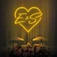 Customized Initials Heart Neon Sign