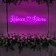 Customized Name Romantic Backsplash Neon Sign