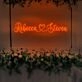 Customized Name Romantic Backsplash Neon Sign