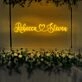 Customized Name Romantic Backsplash Neon Sign