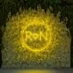 Customize Initials In Circle Neon Sign