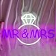 Mr &amp; Mrs Diamonds Neon Sign