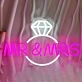 Mr &amp; Mrs Diamonds Neon Sign