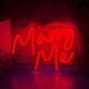 Marry Me Neon Sign