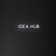 'Idea Hub' neon sign
