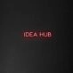 'Idea Hub' neon sign