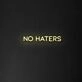 No Haters' Neon Sign
