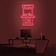 Arcade machine neon sign