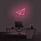 Paper Airplane Neon Sign