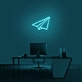 Paper Airplane Neon Sign