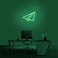 Paper Airplane Neon Sign