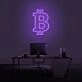 Bitcoin Logo Neon Sign