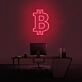Bitcoin Logo Neon Sign
