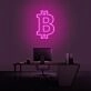 Bitcoin Logo Neon Sign