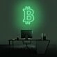Bitcoin Logo Neon Sign