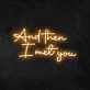 'And Then I Met You' Neon Sign