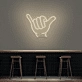 Fist Pump Neon Sign