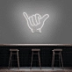 Fist Pump Neon Sign