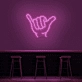 Fist Pump Neon Sign