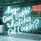 Hey Good Lookin', Whatcha Got Cookin' Neon Sign Add Retro Flair to Your Space