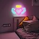 Brighten Up Your Space: Perfect for Weddings, Bars, and Cozy Home Decor - Angelic Deep Pink Heart Neon Sign
