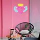 Brighten Up Your Space: Perfect for Weddings, Bars, and Cozy Home Decor - Angelic Deep Pink Heart Neon Sign
