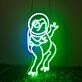 Bring a Cosmic Touch to Your Space: Astronaut Frog Neon Sign for Home, Office, and Party Ambiance