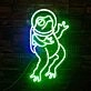 Bring a Cosmic Touch to Your Space: Astronaut Frog Neon Sign for Home, Office, and Party Ambiance