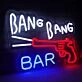 Brighten Up Your Bar, Office, or Man Cave with the Bang Bang Bar Red Pistol Neon Sign.
