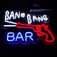 Brighten Up Your Bar, Office, or Man Cave with the Bang Bang Bar Red Pistol Neon Sign.