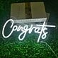 Celebrate life's milestones in style with the Congrats Neon Sign, perfect for weddings, graduations, and anniversary parties.
