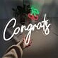 Celebrate life's milestones in style with the Congrats Neon Sign, perfect for weddings, graduations, and anniversary parties.
