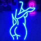 Elevate Your Bedroom, Boutique, or Bachelorette Bash with the Dark Blue Mannequin Women's Bedroom Neon Sign.