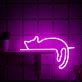 Brighten up your bedroom, kids' room, or add a whimsical touch to weddings and parties with the Dark Pink Lazy Sleeping Cat Neon Sign.