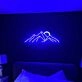 Brighten Up Your Bar, Office, or Wedding Venue with the Deep Blue Junk Mountain And Golden Sun Neon Sign.
