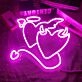 Deep Pink Angels And Demons Neon Sign: Elevate Your Space with a Mystical Glow for Home, Office, and Themed Events.