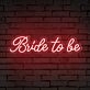 Add a vibrant touch to your wedding celebrations and bridal showers with the Bride To Be Words Neon Sign.