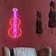 Bring a symphonic ambiance to your living space, music studio, or next event with the Cello Music Neon Sign.