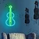 Bring a symphonic ambiance to your living space, music studio, or next event with the Cello Music Neon Sign.